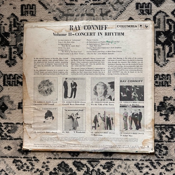 “RAY CONNIFF his orchestra and chorus bc CONCERT IN RHYTHM Volume II”USED RECORD - Picture 2 of 5